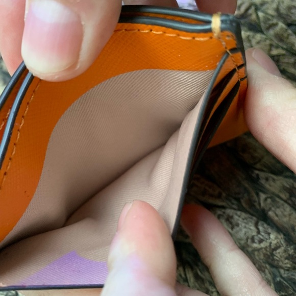 Kate Spade Madison Small Slim Card Holder Tumeric KC582 - Picture 9 of 10